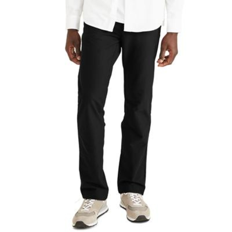 Dockers Mens Slim Fit Smart 360 Knit Pants Mineral Black 34 x 34