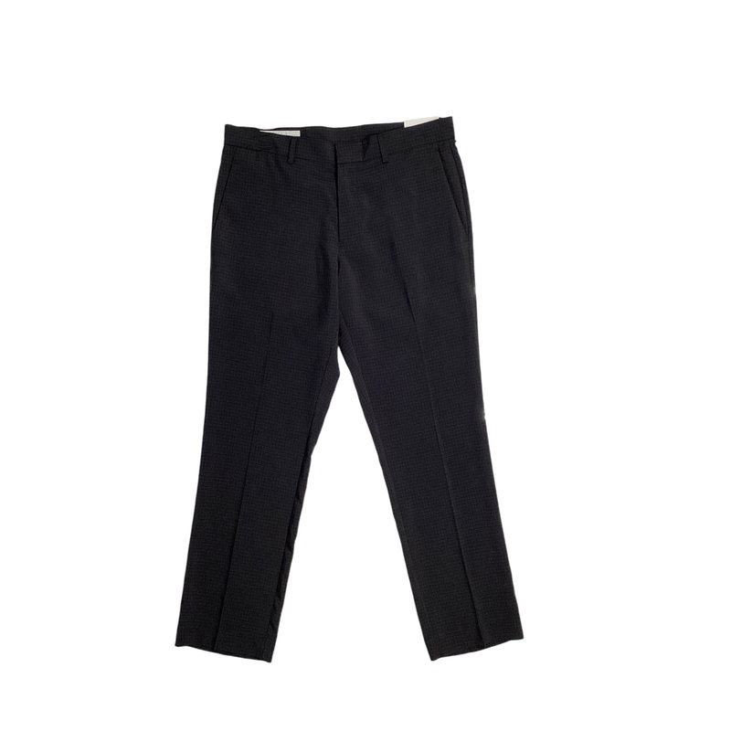 Perry Ellis Portfolio Men's Slim Fit Twill Pants Caviar Black 30 x 30
