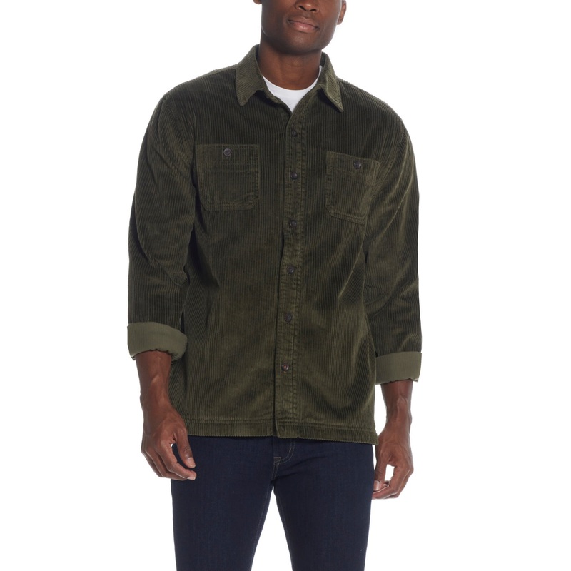 Weatherproof Vintage Mens Shirt Jacket Coat Shacket Wid Loden Green Small