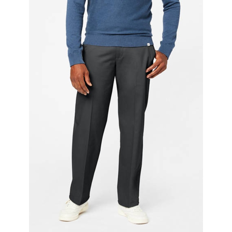 Dockers Mens Signature Relaxed Fit Khaki Pants Steelhead Grey 38 x 32