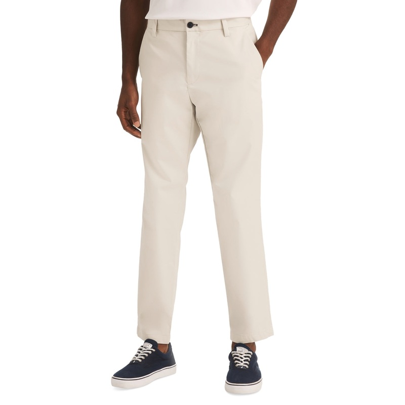 Nautica Mens Slim Fit Navtech Water Repellent Pants Nautica Stone Beige 40 x 32