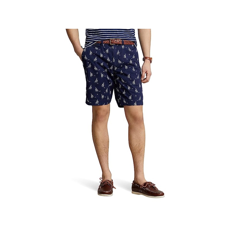 Polo Ralph Lauren 9 Classic Stretch Chino Shorts Navy Blue 40