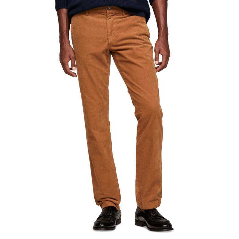 Tommy Hilfiger Mens Denton Straight Fit Chino Pants Desert Khaki Brown 40 x 34
