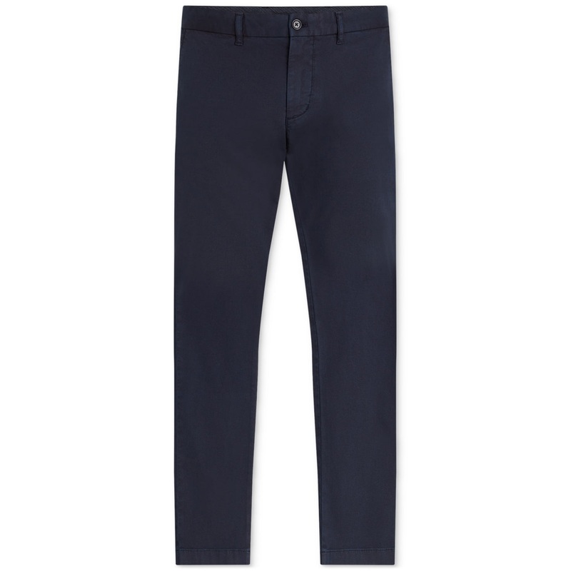 Tommy Hilfiger Mens Garmet Dyed Chino Denton Pants Desert Sky Blue 40 x 30
