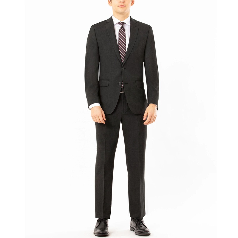 IZOD Men's Classic-Fit Suit Jacket 42L Jacket Only Black Two Button