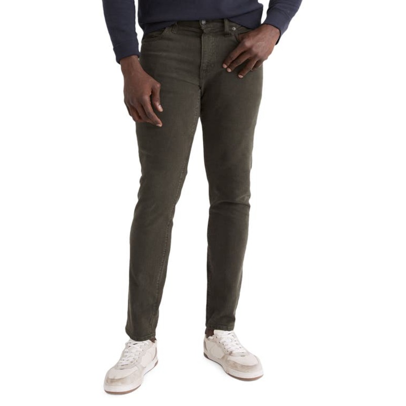 Madewell Mens Men's Garment Dyed Athletic Slim Jeans 34 x 32 Green