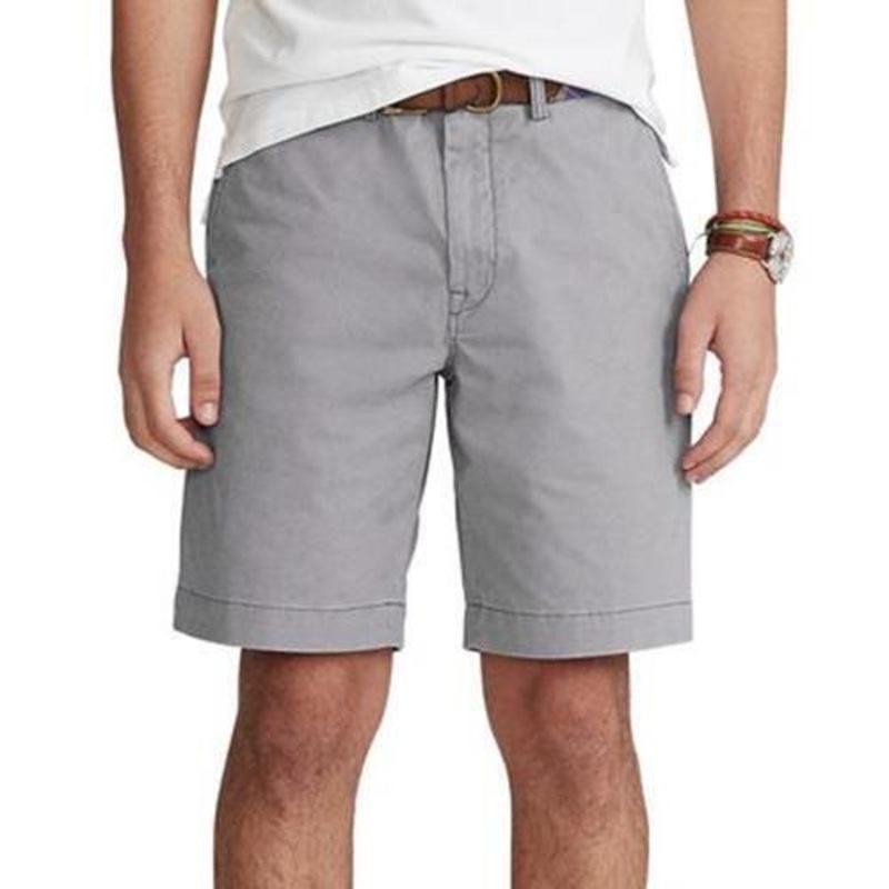 Polo Ralph Lauren Mens Classic Fit 9" Inseam Khaki Shorts Perfect Grey 42"