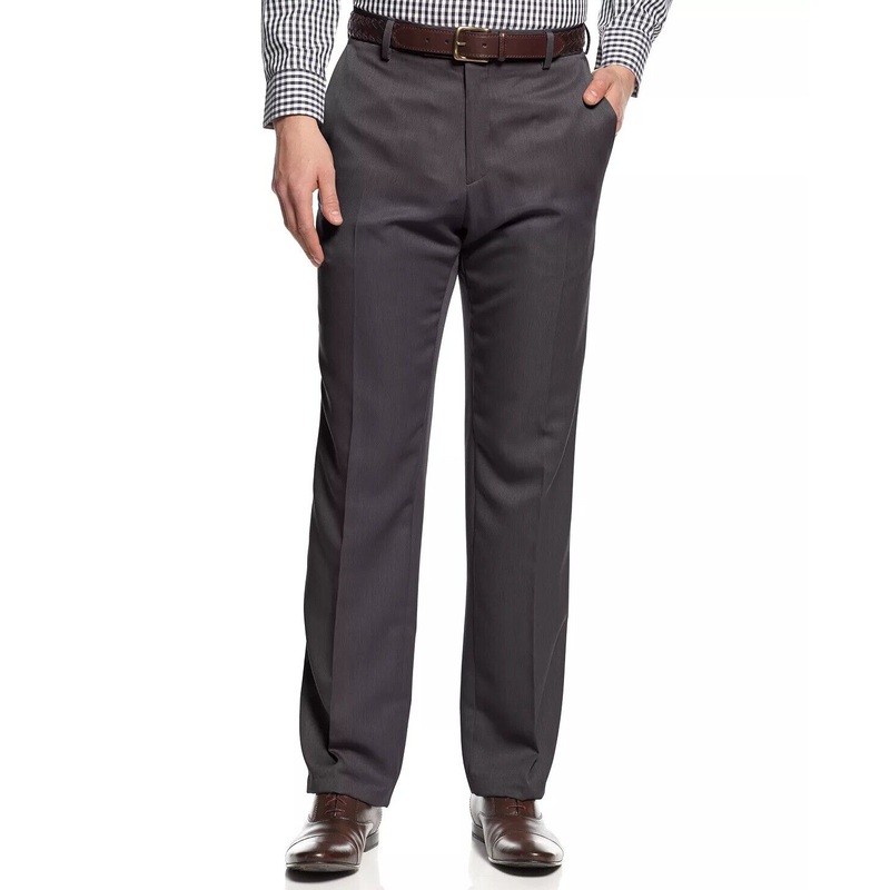 Kenneth Cole Reaction Mens Slim-Fit Urban Dress Pants Mid Grey 31 x 32