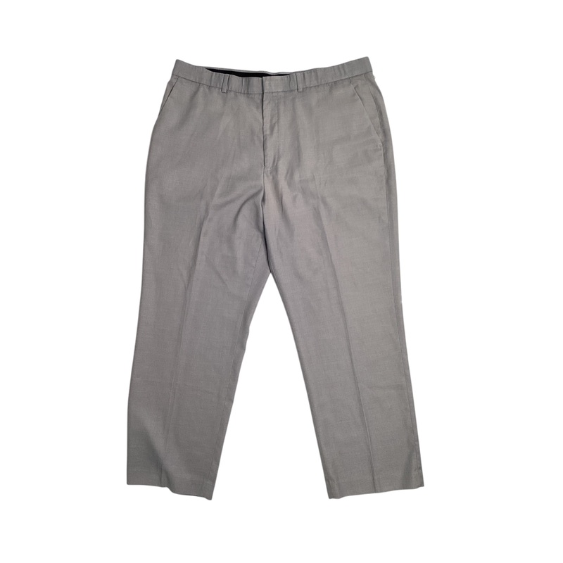 Perry Ellis Portfolio Men's Slim-Fit Twill Pants Mid Grey 32 x 29