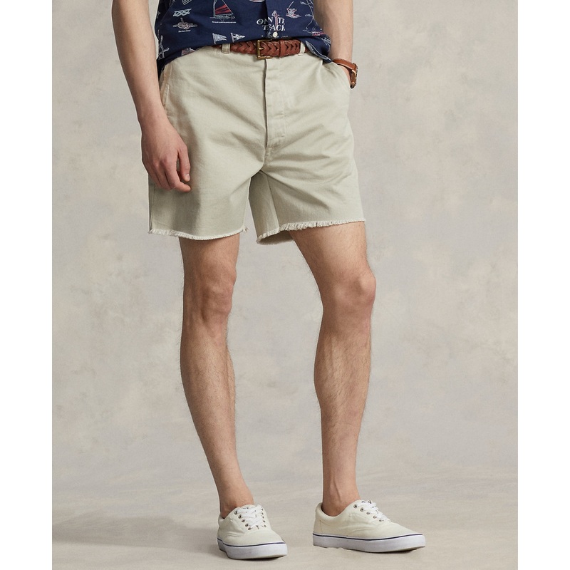 Polo Ralph Lauren Mens Burroughs Relaxed Fit Chino Shorts Khaki Beige  42 x 6