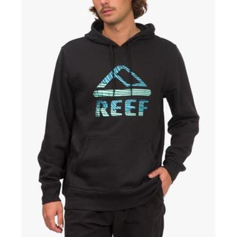 Reef Men's Pipeline Pullover Hoodie Caviar Black Medium