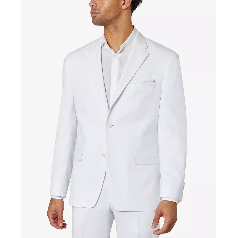 SEAN JOHN Men's Suit Jacket White 36R Classic-Fit
