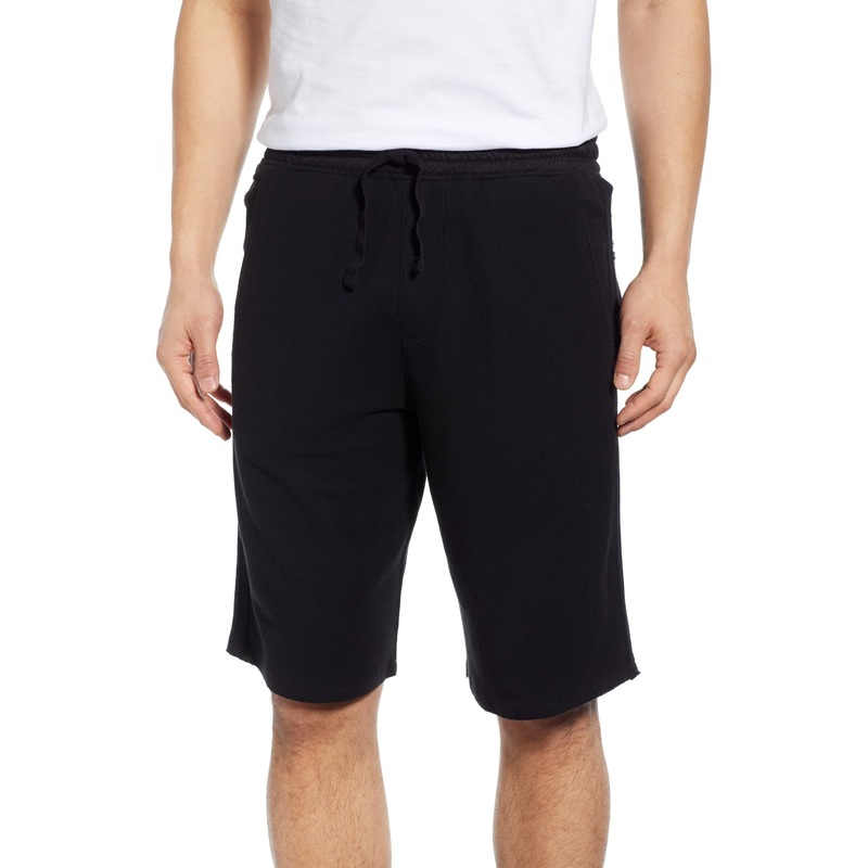 ATM Anthony Thomas Melillo Mens Pique Sweat Shorts Black XXL