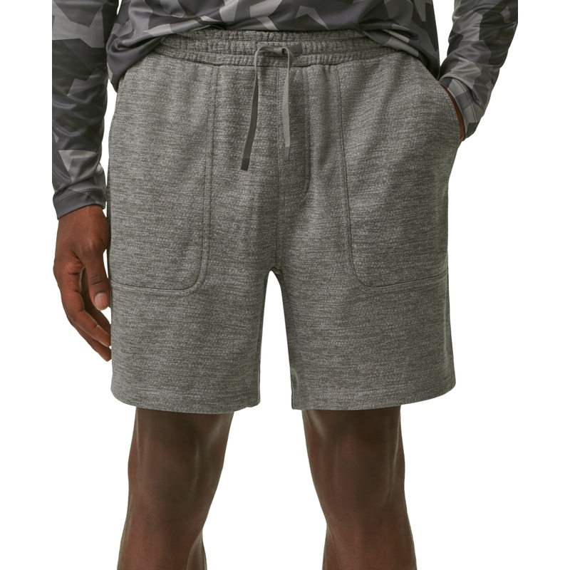 Bass Outdoor Men's Atlantic Fleece Lined Drawstring Shorts Gargoyle Grey XL
