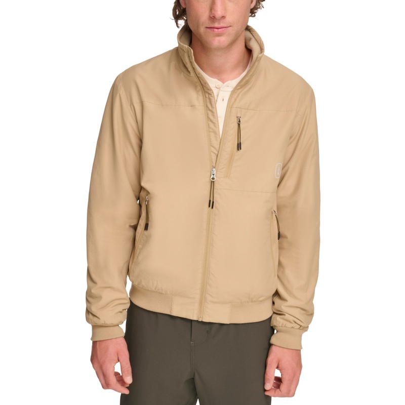 Bass Outdoor Men's Bomber Jacket Coat Cornstalk Beige Large