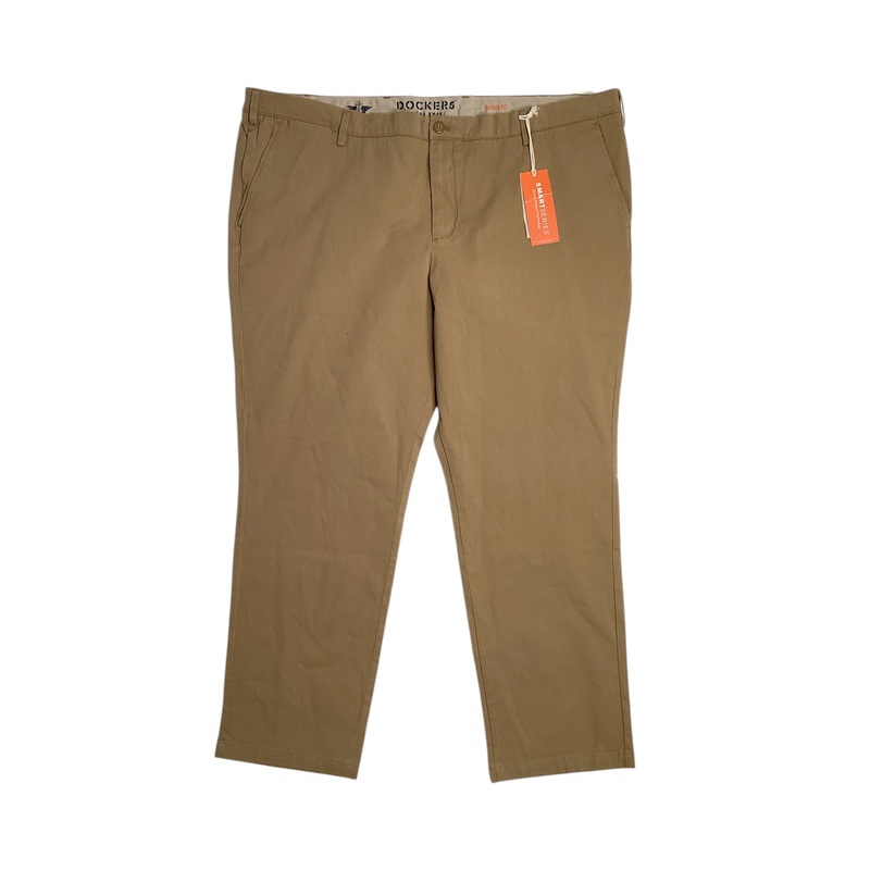 Dockers Big & Tall Tapered-Fit Smart 360 Flex Chino Pants 48 x 32 Brown Tan