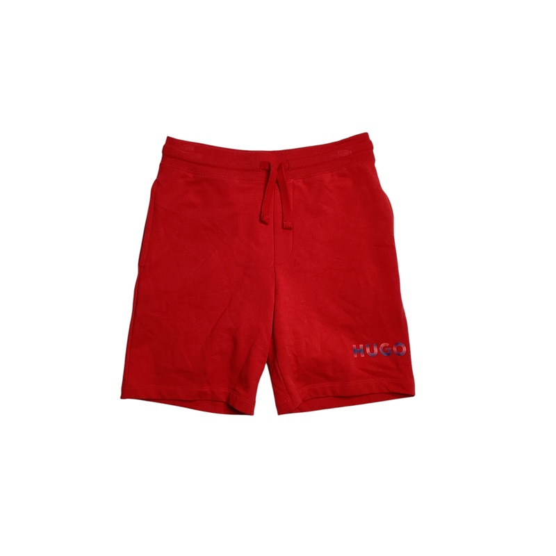 Hugo Boss Men's Desquera Logo Fleece Sweat Shorts Medium Red