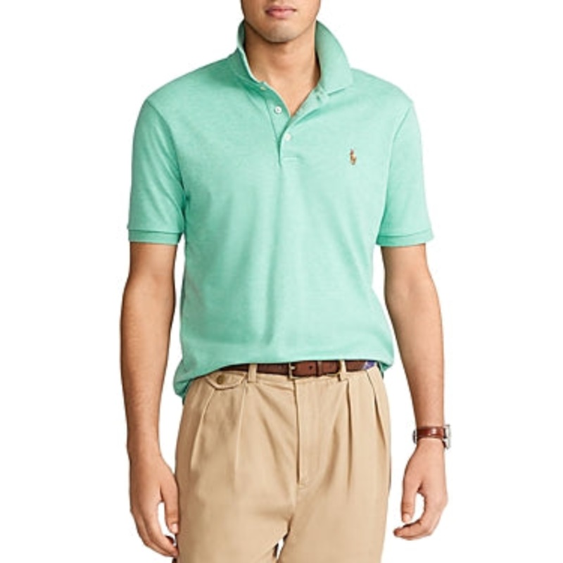 Polo Ralph Lauren Mens Classic Fit Polo Shirt Resort Green Heather 2XL