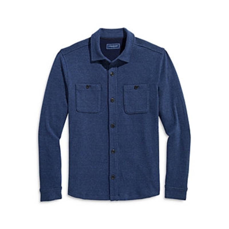Vineyard Vines Mens Calm Water Shirt Jacket Coat Blue Medium