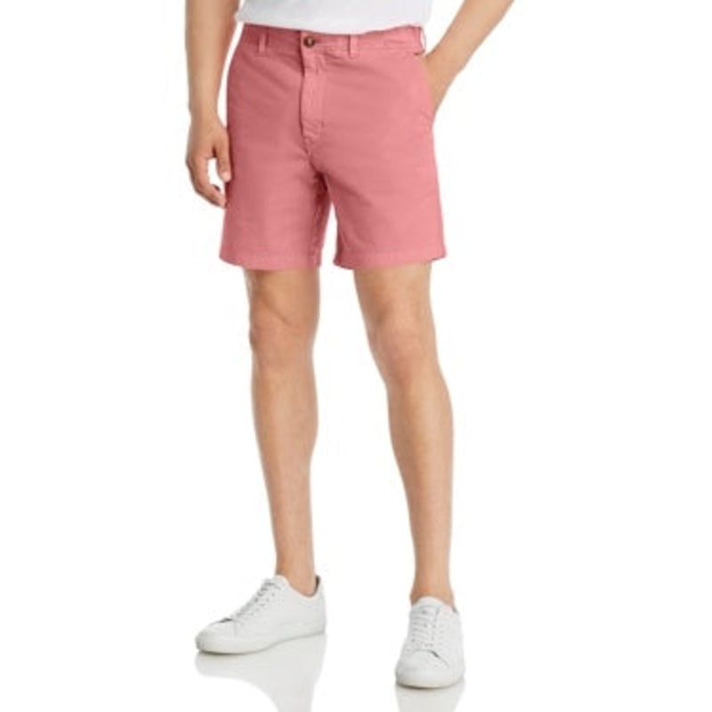 Vineyard Vines Mens Flat Front Island Shorts Pink 34 - 7 in inseam