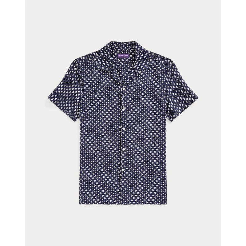 Vineyard Vines Mens Printed Cabana Short Sleeve Button Down Shirt Blue XXL