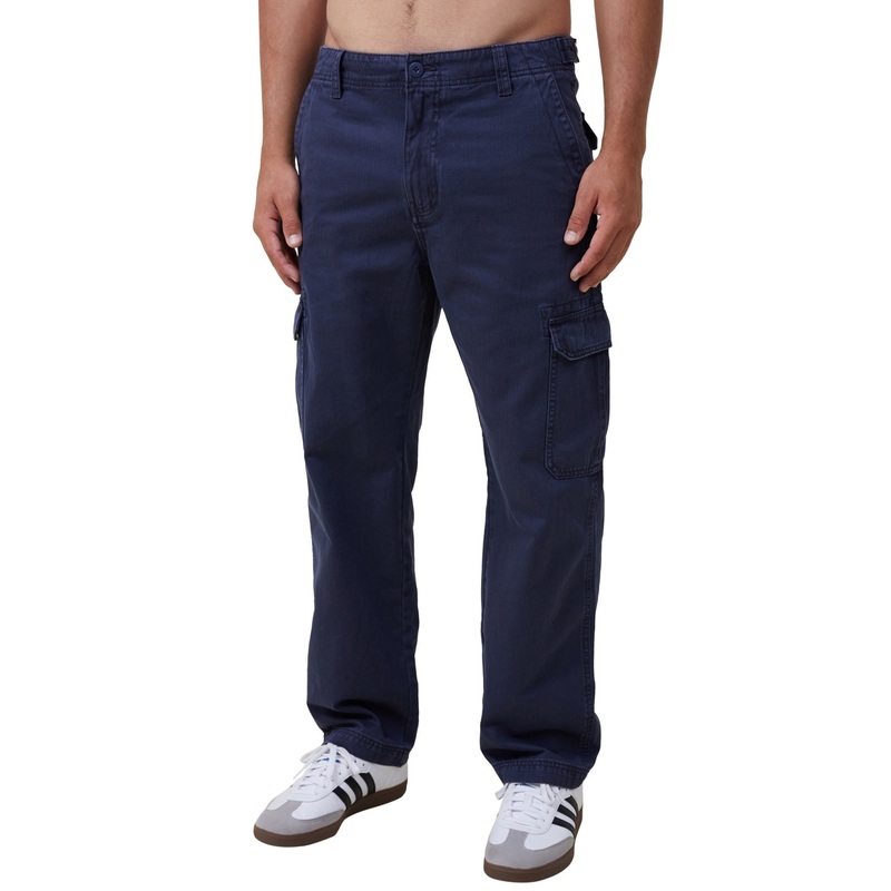 Cotton on Men's Tactical Cargo Pants Blue 34 x 32
