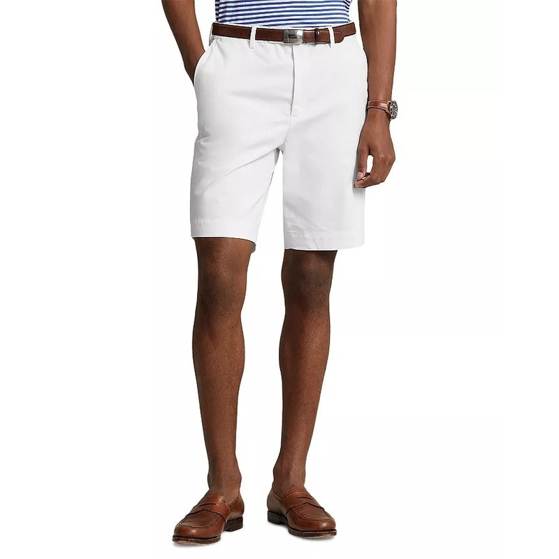 Polo Ralph Lauren Mens Relaxed FIt 9.5 Inch Classic Fit Chino Shorts White 30