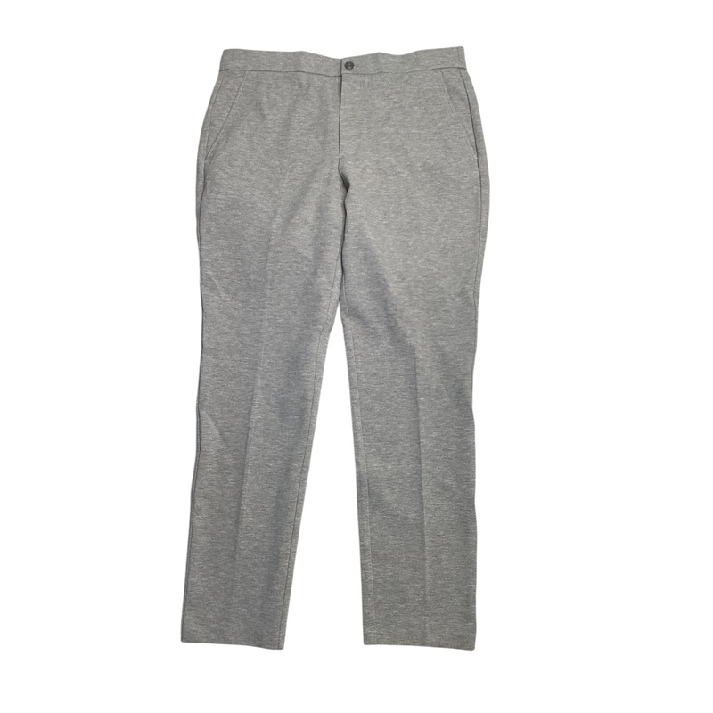 Alfani Men's Modern Fit Heathered Knit Suit Dress Pants Light Grey 38 x 32