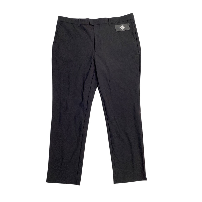 Alfani Mens Alfatech Classic Fit Suit Dress Pants Deep Black 34 x 30
