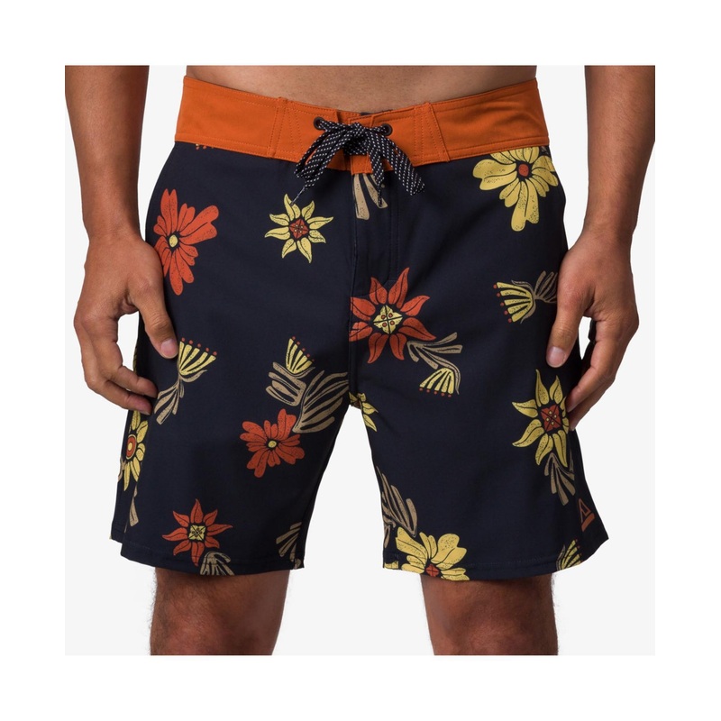 Reef Men's Compass Active Shorts Caviar Black Multi  28