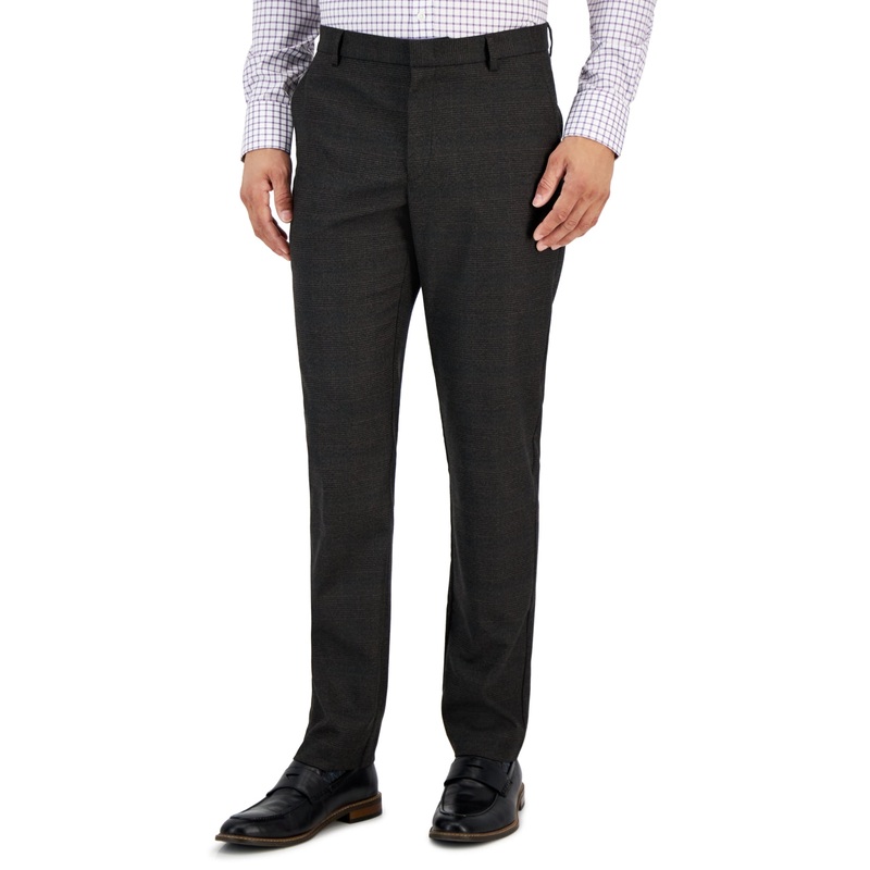 Tommy Hilfiger Men's Modern Fit Performance Pants Brown Teal Blue 34 x 32