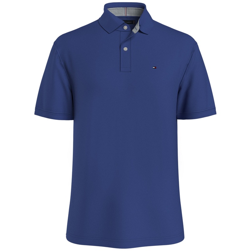Tommy Hilfiger Men's Organic Cotton Classic Fit 1985 Polo Shirt Ultra Blue Small