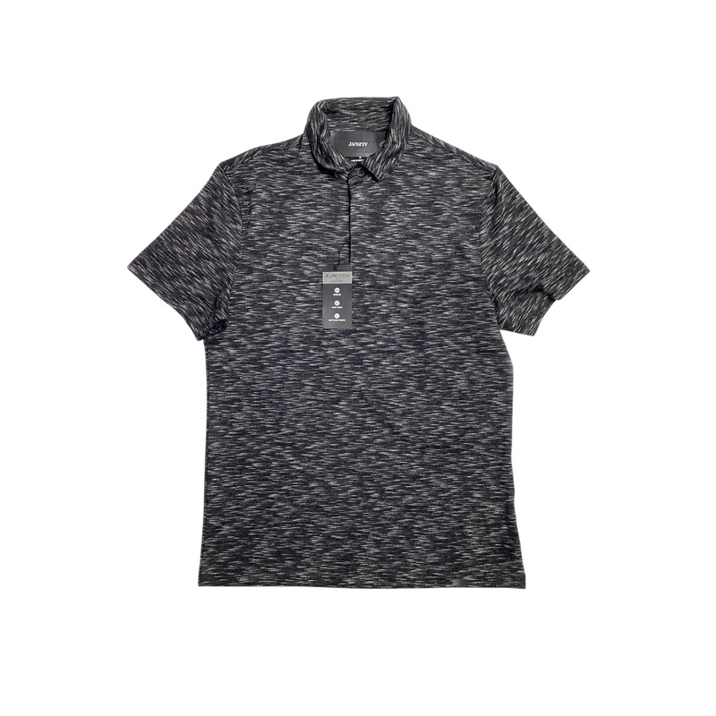 Alfani Alfatech Short Sleeve Polo Shirt Deep Black Small