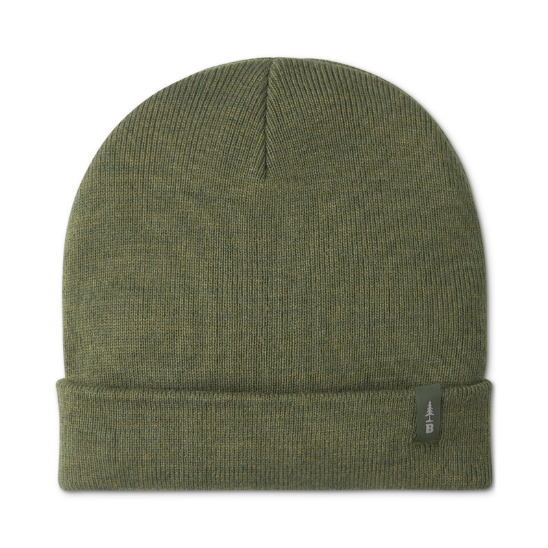 Bass Outdoor Mens Rib Knit Beanie Hat Deep Lichen Green OSUS