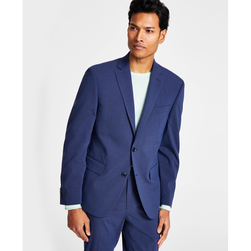 Ben Sherman Men's Skinny Fit Stretch Suit Jacket Navy Blue 38R