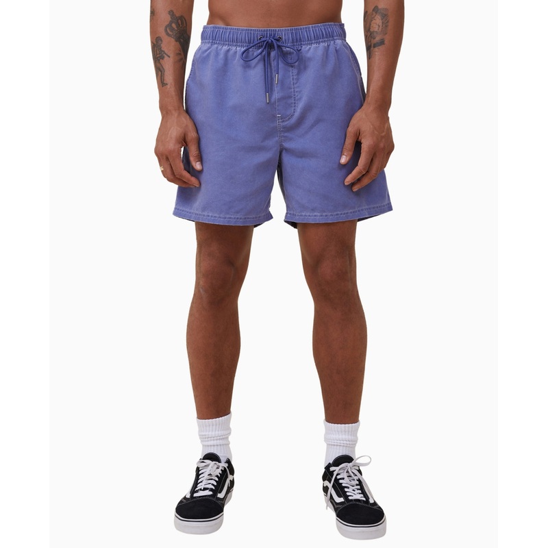 Cotton on Men's Kahuna Drawstring Shorts Blue Pop Medium