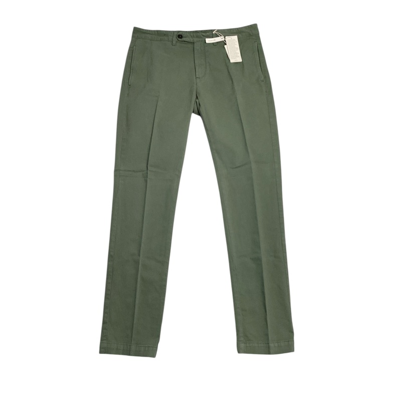 Massimo Alba Mens Cotton & Cashmere Regular Fit Suit Dress Pants 52 IT 36 Green