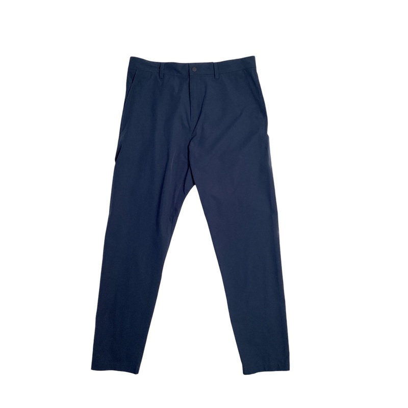 Perry Ellis Men's Slim Fit Motion Tech Jogger Pants Vented Gusset Blue 36 x 32