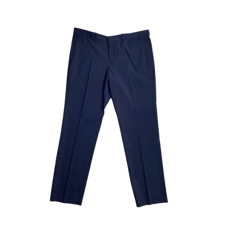 Perry Ellis Men's Slim Fit Stretch Washable Suit Dress Pants Navy Blue 36 x 32