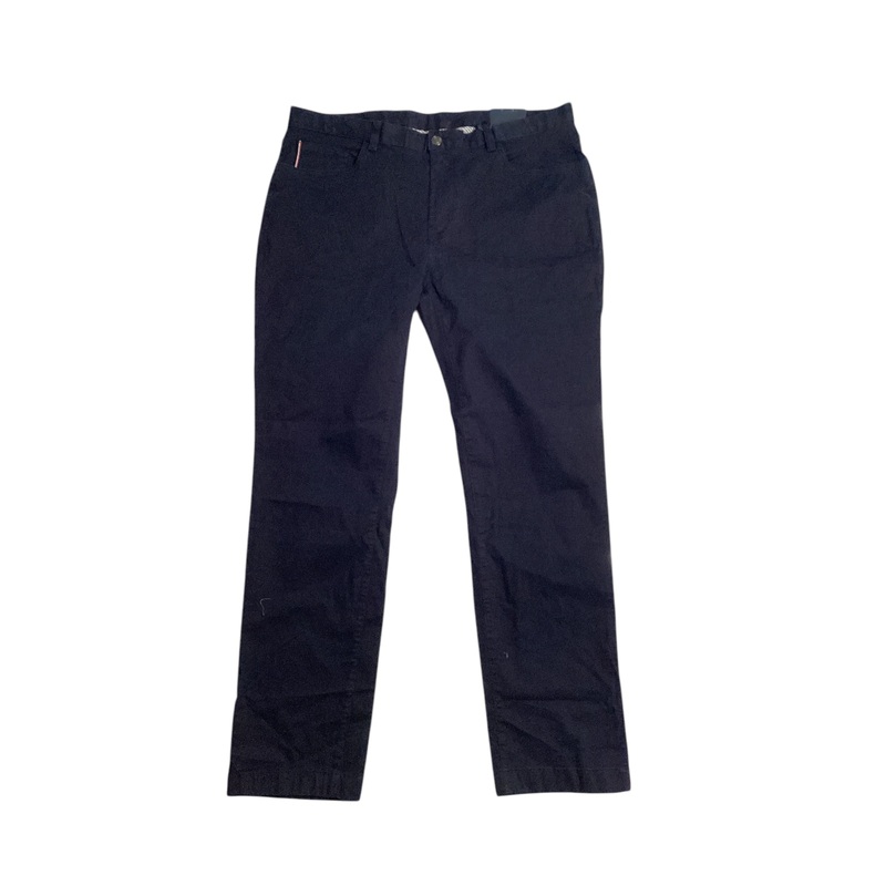 Tommy Hilfiger Men's Denton Straight Fit 5 Pocket Twill Chino Pants Blue 32 x 34