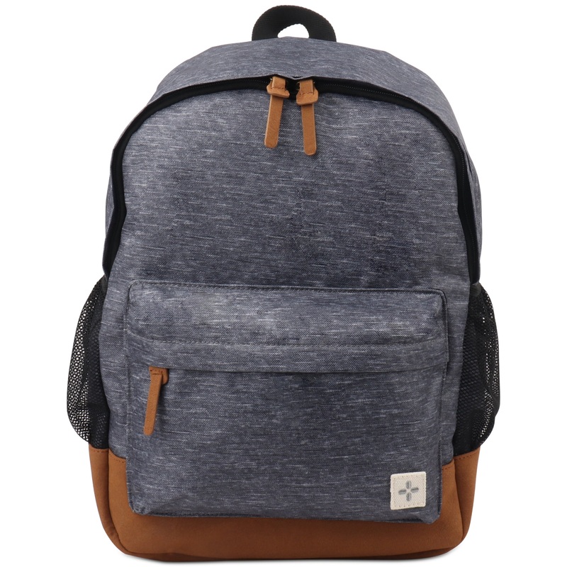Sun Stone Mens Riley Heathered Backpack Bag Grey