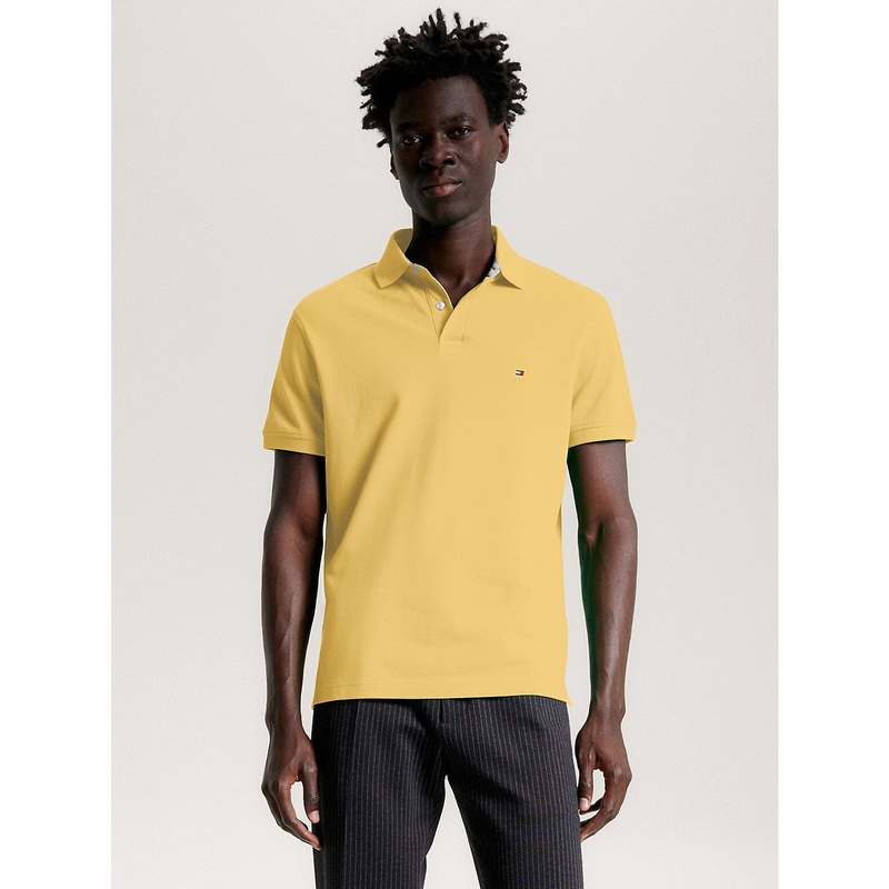 Tommy Hilfiger 1985 Regular Short Sleeve Polo Shirt Yellow 2XL