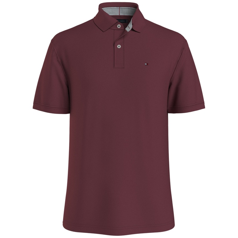 Tommy Hilfiger Mens Cotton Classic Fit Short Sleeve Polo Shirt Small Red