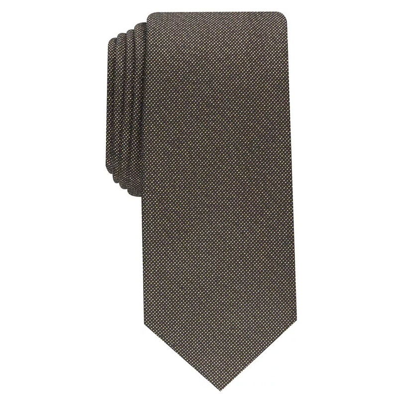 Alfani Mens Necktie Slim Tie Gold