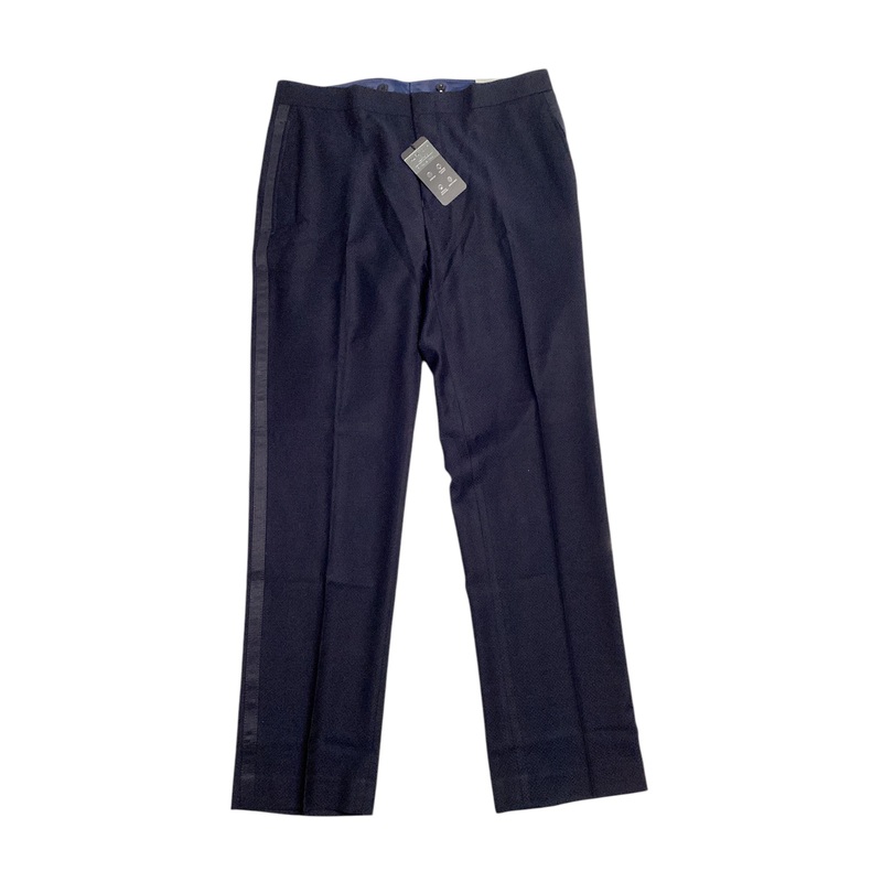 Alfani Mens Slim Fit Tuxedo Dress Pants Navy Blue 32 x 30