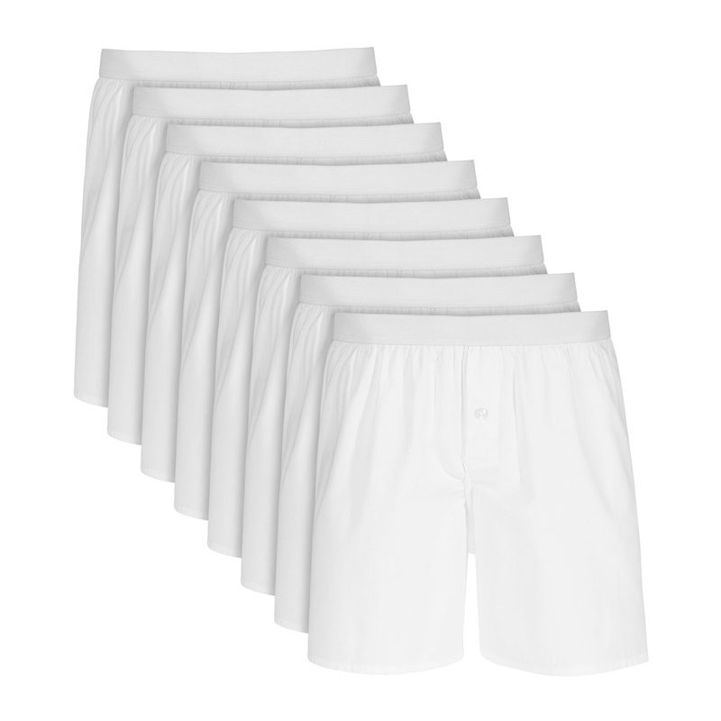 Club Room Men's 4 Pack Cotton Boxers Shorts Underwear White Large