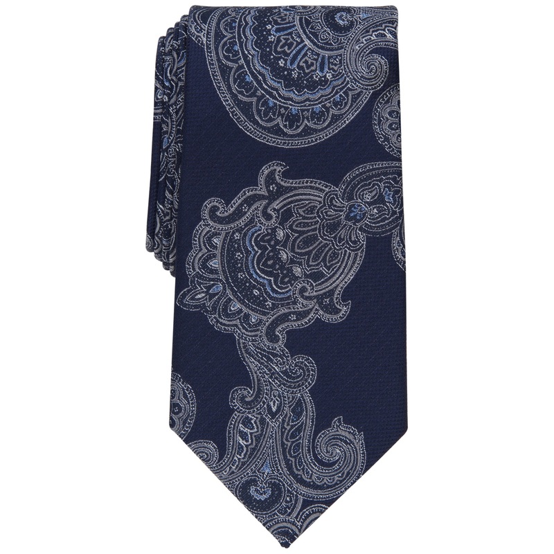 Club Room Men's Necktie Lacruz Paisley Tie Blue