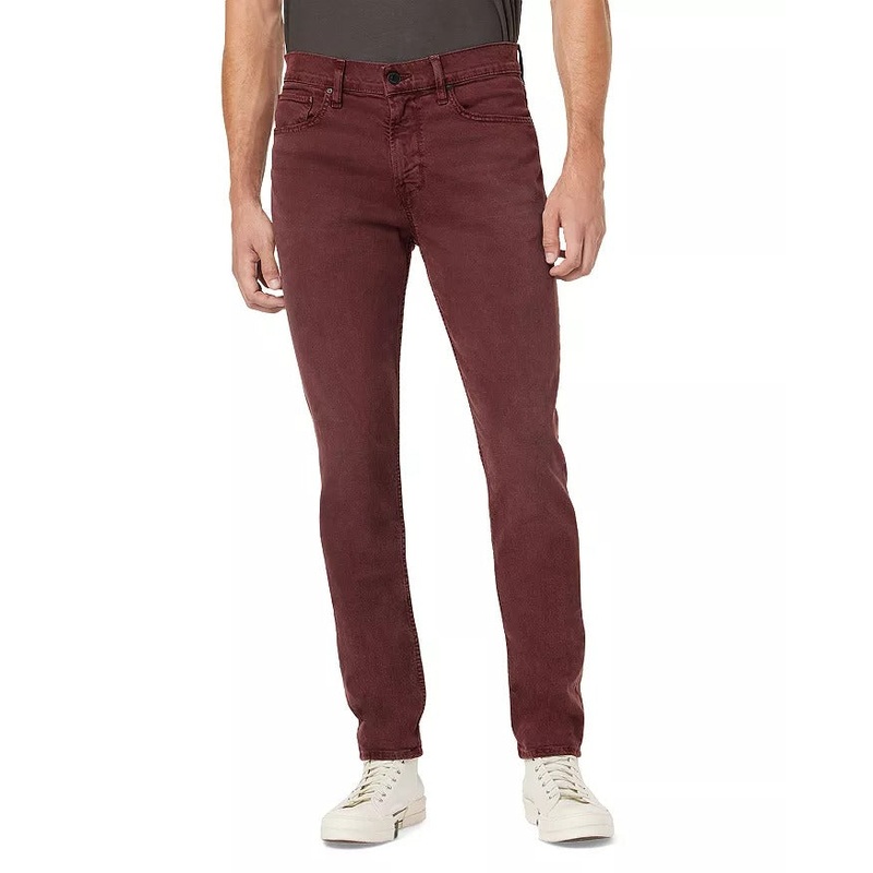 Hudson Mens AXL Slim Fit Jeans Size 32 Plum Red