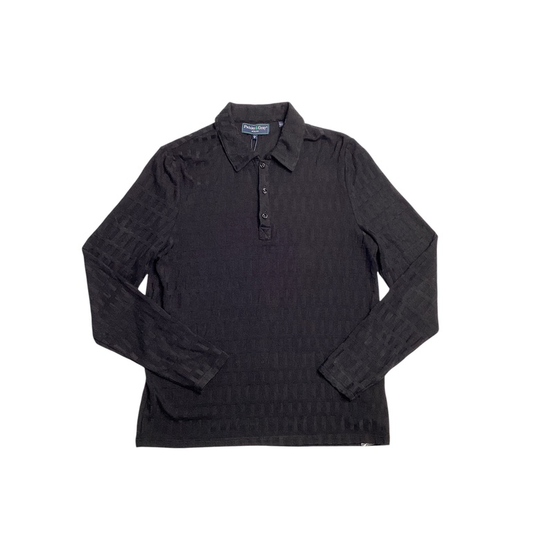 Paisley Gray Men's Slim-Fit Tonal Geo Jacquard Button Shirt Large Black