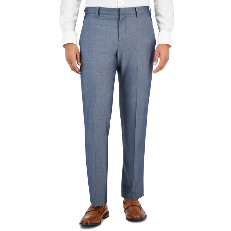 Perry Ellis Portfolio Men's Modern Fit Suit Dress Pants Grey 40 X 32